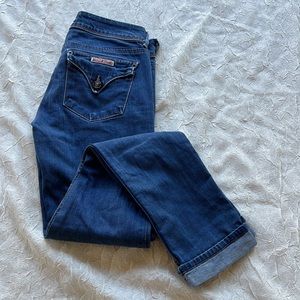 Hudson Cuff Skinny Dark Wash Jeans Size 26